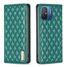 Coque Portefeuille Livre Cuir Etui Clapet B19F pour Xiaomi Redmi 12C 4G Vert