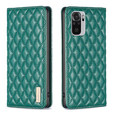 Coque Portefeuille Livre Cuir Etui Clapet B19F pour Xiaomi Redmi Note 10S 4G Vert