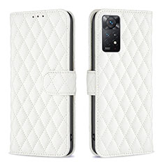 Coque Portefeuille Livre Cuir Etui Clapet B19F pour Xiaomi Redmi Note 12 Pro 4G Blanc