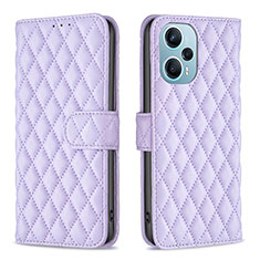 Coque Portefeuille Livre Cuir Etui Clapet B19F pour Xiaomi Redmi Note 12 Turbo 5G Violet