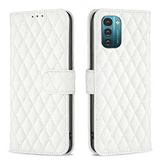 Coque Portefeuille Livre Cuir Etui Clapet B20F pour Nokia G11 Blanc