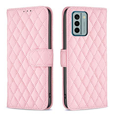 Coque Portefeuille Livre Cuir Etui Clapet B20F pour Nokia G22 Or Rose