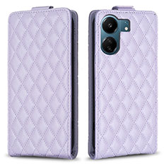 Coque Portefeuille Livre Cuir Etui Clapet B20F pour Xiaomi Poco C65 Violet Clair