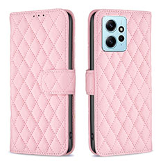 Coque Portefeuille Livre Cuir Etui Clapet B20F pour Xiaomi Redmi Note 12 4G Or Rose