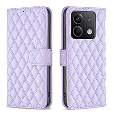 Coque Portefeuille Livre Cuir Etui Clapet B20F pour Xiaomi Redmi Note 13 5G Violet