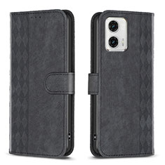 Coque Portefeuille Livre Cuir Etui Clapet B21F pour Motorola Moto G73 5G Noir