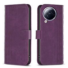 Coque Portefeuille Livre Cuir Etui Clapet B21F pour Xiaomi Civi 3 5G Violet