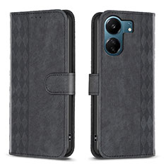 Coque Portefeuille Livre Cuir Etui Clapet B21F pour Xiaomi Redmi 13C Noir