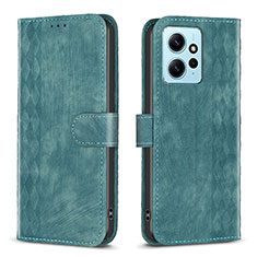 Coque Portefeuille Livre Cuir Etui Clapet B21F pour Xiaomi Redmi Note 12 4G Vert