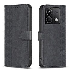 Coque Portefeuille Livre Cuir Etui Clapet B21F pour Xiaomi Redmi Note 13 5G Noir