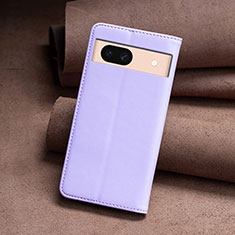 Coque Portefeuille Livre Cuir Etui Clapet B22F pour Google Pixel 8a 5G Violet Clair