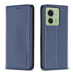 Coque Portefeuille Livre Cuir Etui Clapet B22F pour Motorola Moto Edge (2023) 5G Bleu