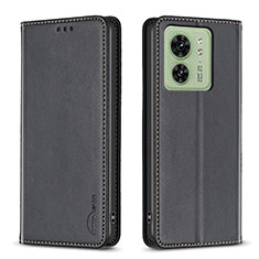 Coque Portefeuille Livre Cuir Etui Clapet B22F pour Motorola Moto Edge (2023) 5G Noir