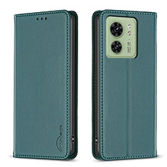 Coque Portefeuille Livre Cuir Etui Clapet B22F pour Motorola Moto Edge (2023) 5G Vert