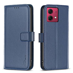 Coque Portefeuille Livre Cuir Etui Clapet B22F pour Motorola Moto G84 5G Bleu