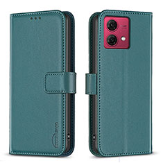 Coque Portefeuille Livre Cuir Etui Clapet B22F pour Motorola Moto G84 5G Vert