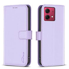 Coque Portefeuille Livre Cuir Etui Clapet B22F pour Motorola Moto G84 5G Violet Clair