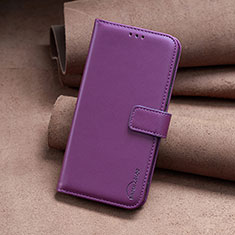 Coque Portefeuille Livre Cuir Etui Clapet B22F pour Nokia C210 Violet
