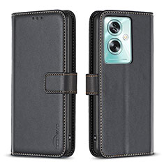 Coque Portefeuille Livre Cuir Etui Clapet B22F pour Oppo A79 5G Noir