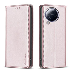 Coque Portefeuille Livre Cuir Etui Clapet B22F pour Xiaomi Civi 3 5G Or Rose