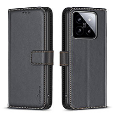 Coque Portefeuille Livre Cuir Etui Clapet B22F pour Xiaomi Mi 14 5G Noir