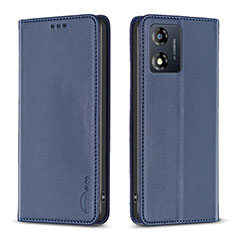 Coque Portefeuille Livre Cuir Etui Clapet B23F pour Motorola Moto E13 Bleu