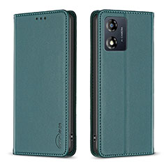 Coque Portefeuille Livre Cuir Etui Clapet B23F pour Motorola Moto E13 Vert