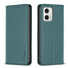 Coque Portefeuille Livre Cuir Etui Clapet B23F pour Motorola Moto G73 5G Vert