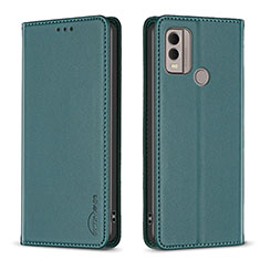 Coque Portefeuille Livre Cuir Etui Clapet B23F pour Nokia C22 Vert