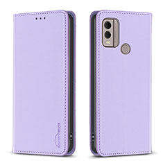 Coque Portefeuille Livre Cuir Etui Clapet B23F pour Nokia C22 Violet Clair