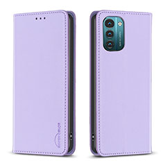 Coque Portefeuille Livre Cuir Etui Clapet B23F pour Nokia G21 Violet Clair