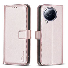 Coque Portefeuille Livre Cuir Etui Clapet B23F pour Xiaomi Civi 3 5G Or Rose