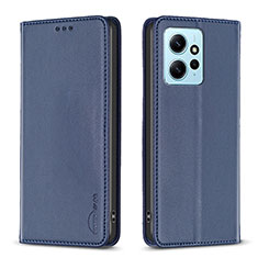 Coque Portefeuille Livre Cuir Etui Clapet B23F pour Xiaomi Redmi Note 12 4G Bleu