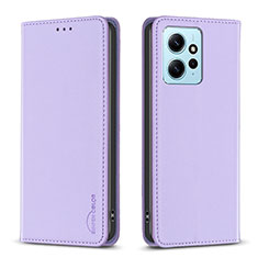 Coque Portefeuille Livre Cuir Etui Clapet B23F pour Xiaomi Redmi Note 12 4G Violet Clair