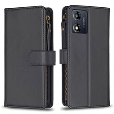 Coque Portefeuille Livre Cuir Etui Clapet B25F pour Motorola Moto E13 Noir