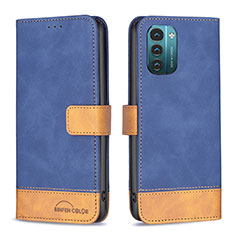 Coque Portefeuille Livre Cuir Etui Clapet B25F pour Nokia G11 Bleu