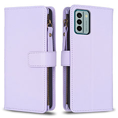 Coque Portefeuille Livre Cuir Etui Clapet B26F pour Nokia G22 Violet Clair