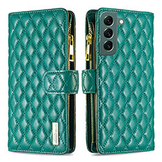 Coque Portefeuille Livre Cuir Etui Clapet BF1 pour Samsung Galaxy S24 5G Vert