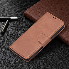 Coque Portefeuille Livre Cuir Etui Clapet BF1 pour Xiaomi Redmi Note 10 Pro 4G Marron