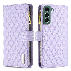 Coque Portefeuille Livre Cuir Etui Clapet BF2 pour Samsung Galaxy S22 Plus 5G Violet