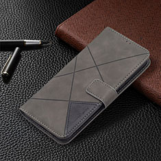 Coque Portefeuille Livre Cuir Etui Clapet BF2 pour Xiaomi Redmi Note 10 Pro Max Gris