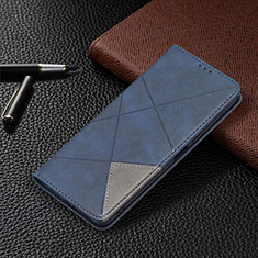 Coque Portefeuille Livre Cuir Etui Clapet BF5 pour Xiaomi Redmi Note 10 Pro 4G Bleu