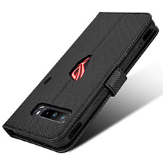 Coque Portefeuille Livre Cuir Etui Clapet BY1 pour Asus ROG Phone 3 Strix ZS661KS Noir