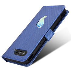 Coque Portefeuille Livre Cuir Etui Clapet BY1 pour Asus ROG Phone 5 Pro Bleu