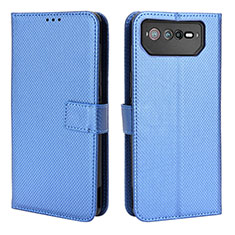 Coque Portefeuille Livre Cuir Etui Clapet BY1 pour Asus ROG Phone 6 Bleu