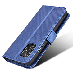 Coque Portefeuille Livre Cuir Etui Clapet BY1 pour Asus ZenFone 8 Mini Bleu