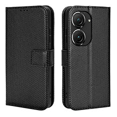 Coque Portefeuille Livre Cuir Etui Clapet BY1 pour Asus Zenfone 9 Noir