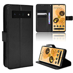 Coque Portefeuille Livre Cuir Etui Clapet BY1 pour Google Pixel 6 Pro 5G Noir