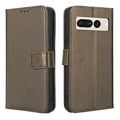 Coque Portefeuille Livre Cuir Etui Clapet BY1 pour Google Pixel 7 Pro 5G Marron