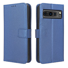 Coque Portefeuille Livre Cuir Etui Clapet BY1 pour Google Pixel 8 Pro 5G Bleu